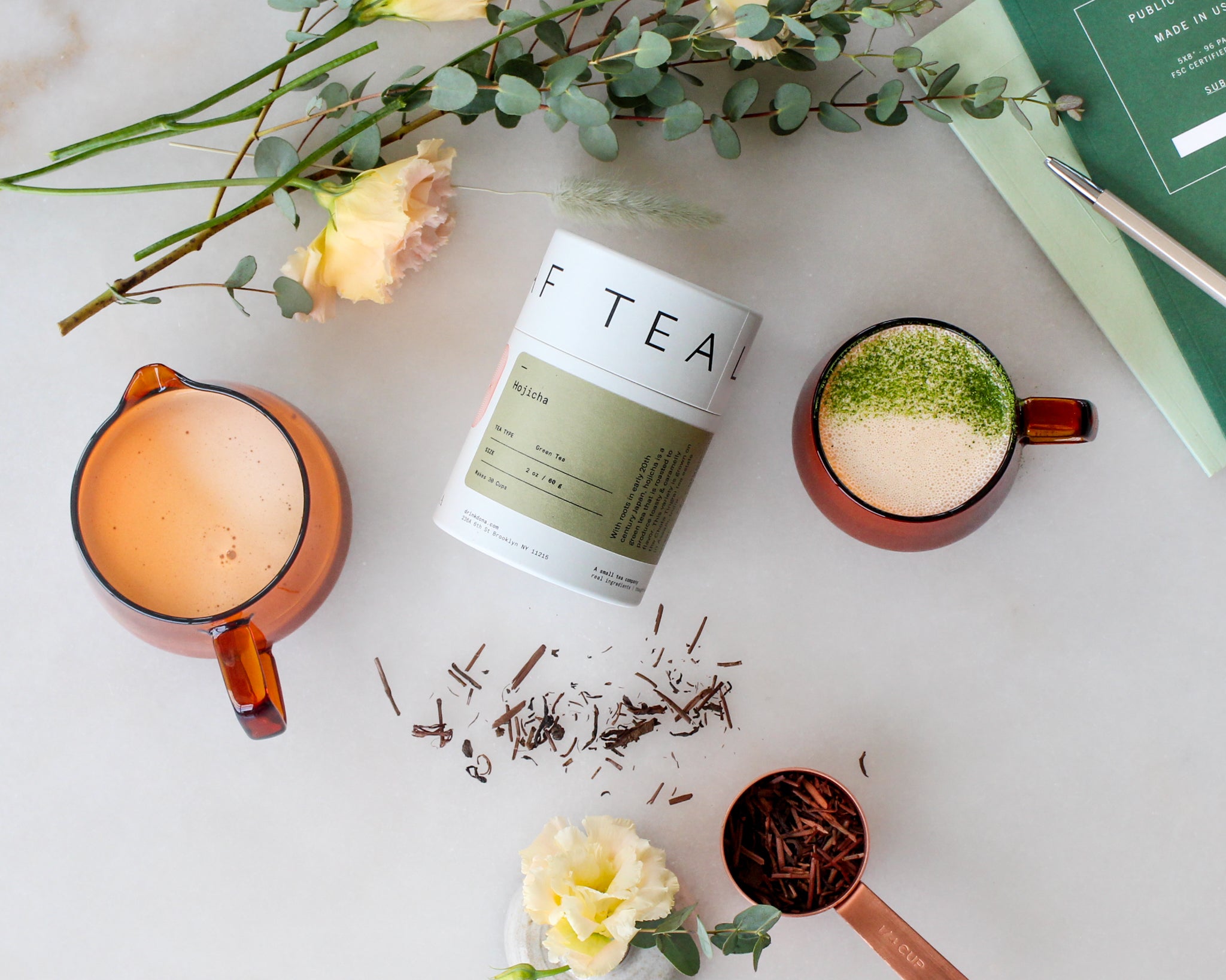 Honey Hojicha Latte