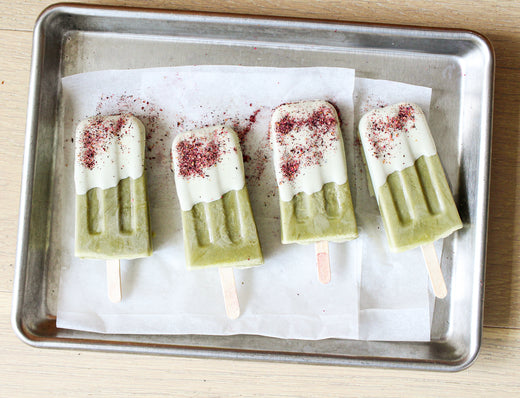Pistachio Rose Tea Pops