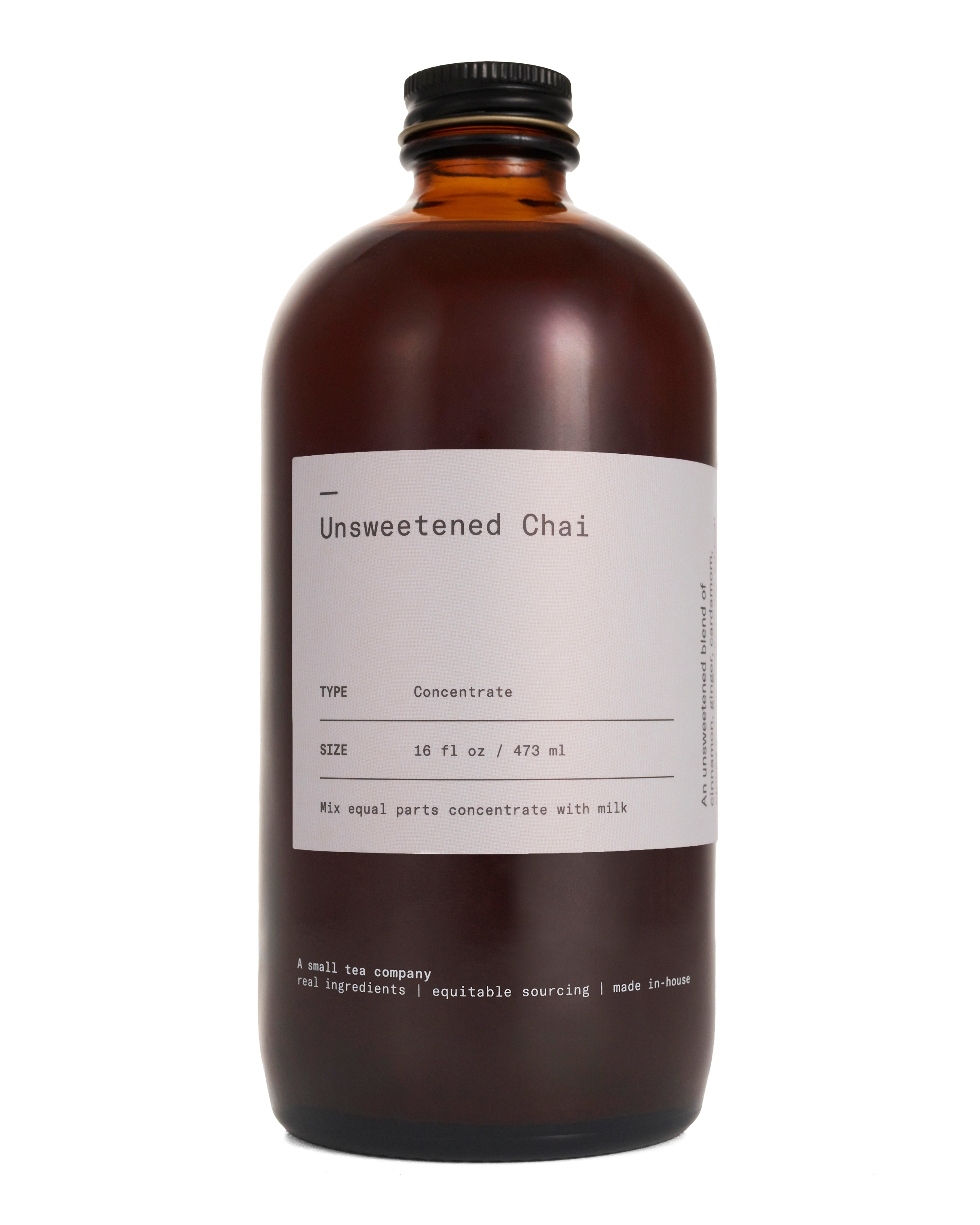 Unsweetened Chai Concentrate | Retail 16oz