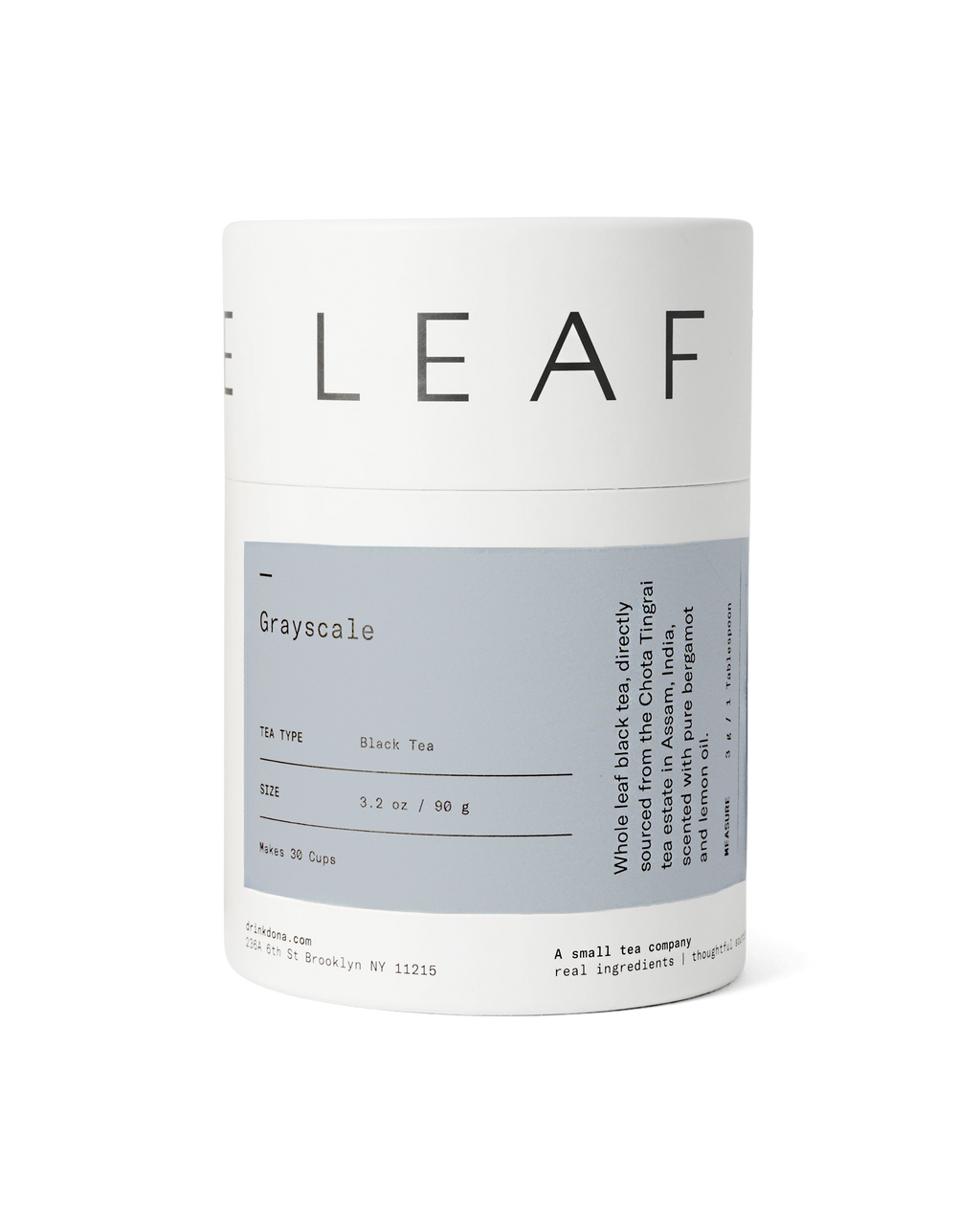 Grayscale Loose Leaf Tea