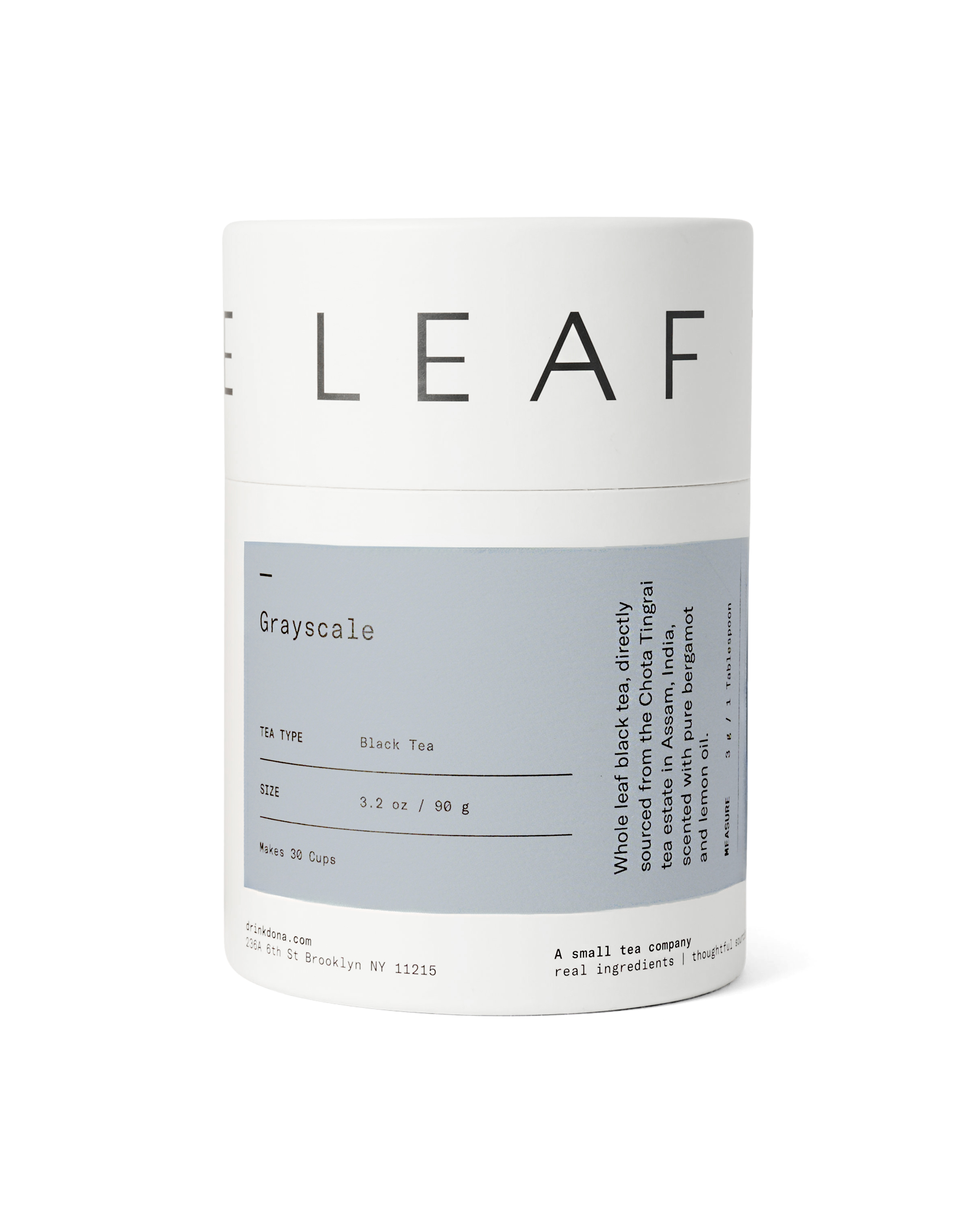 Grayscale Loose Leaf Tea