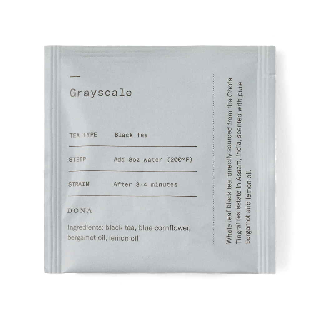 Grayscale Black Tea Sachets