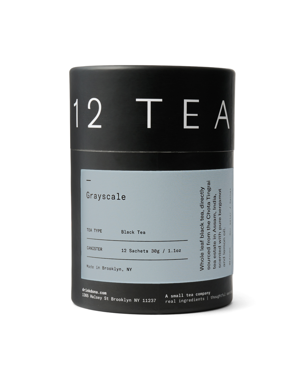 Grayscale Black Tea Sachets