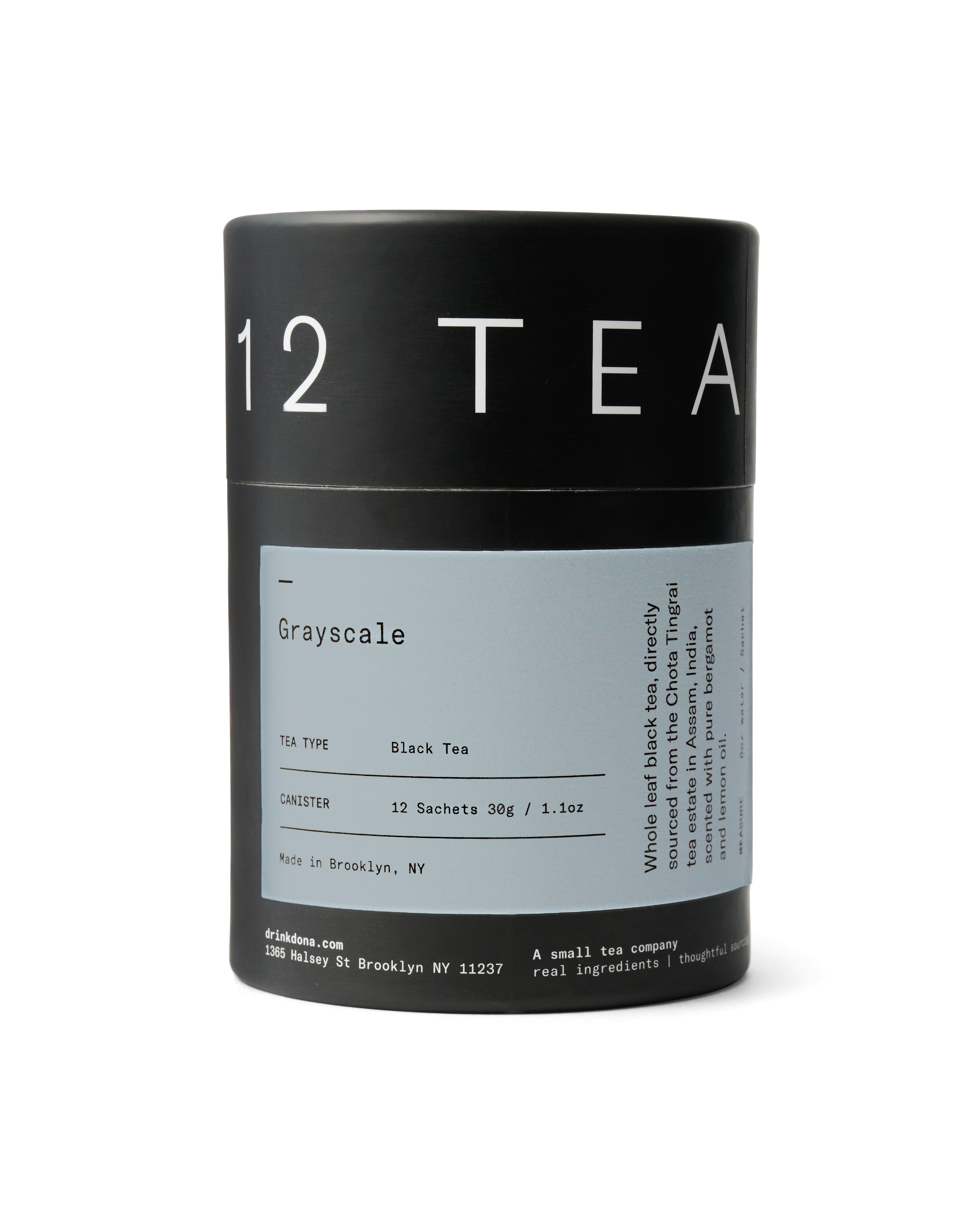 Grayscale Black Tea Sachets