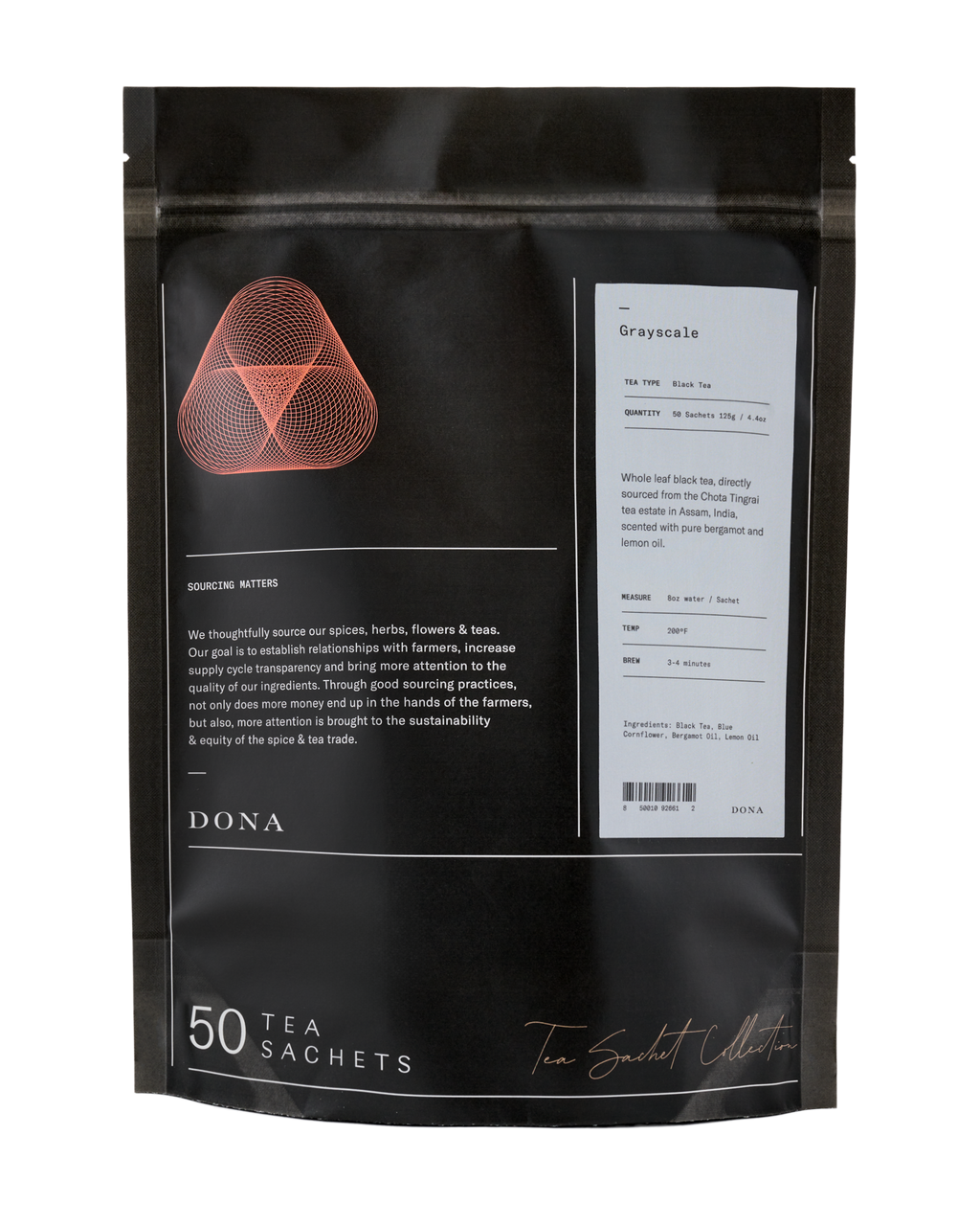 Grayscale Black Tea Sachets