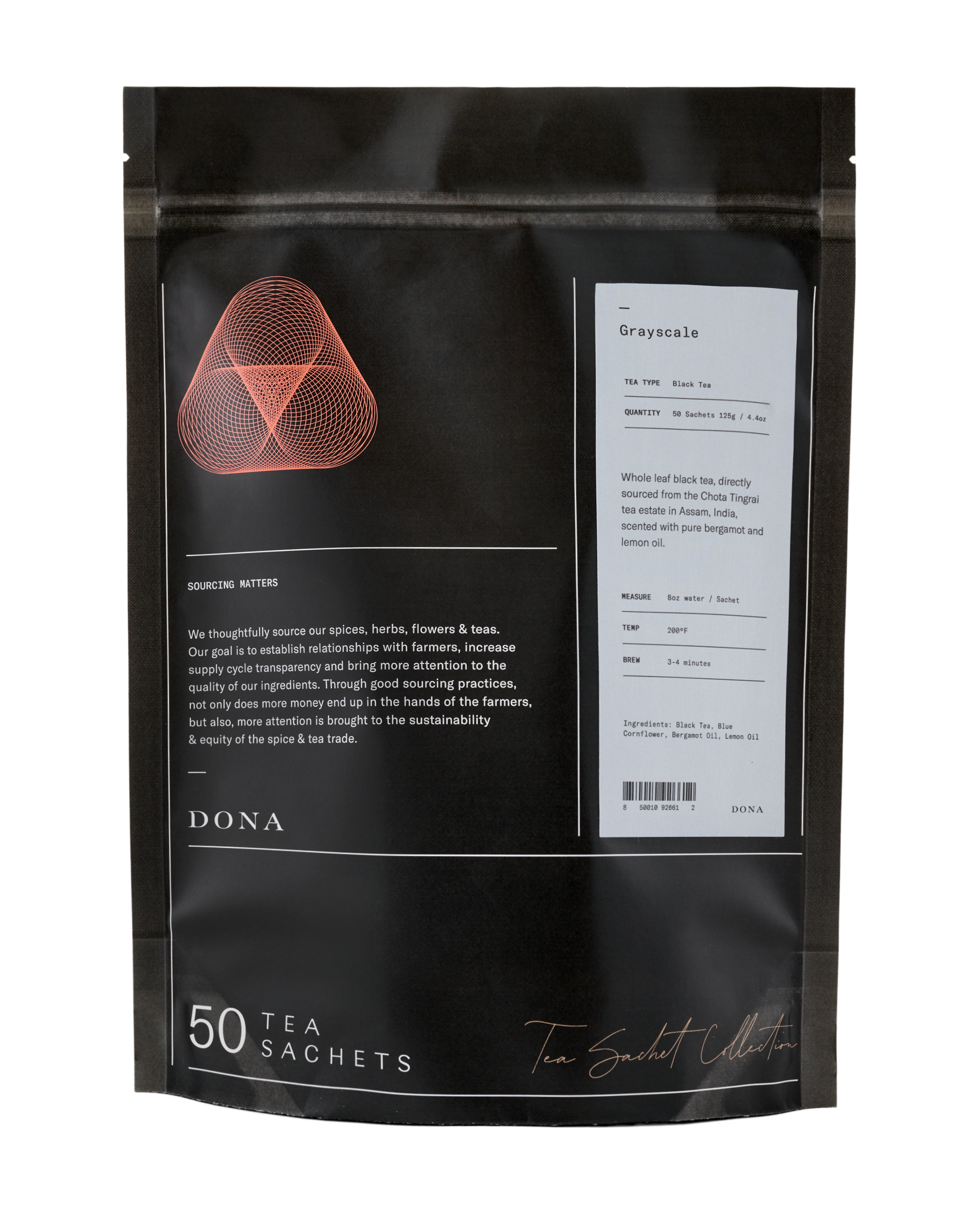 Grayscale Black Tea Sachets